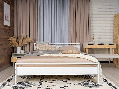 Кровать с основанием Alma - Кровать из массива в минималистичном исполнении