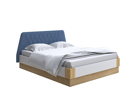 Синяя кровать Lagom Hill Chips с подъемным механизмом - Кровать со встроенным основанием. 