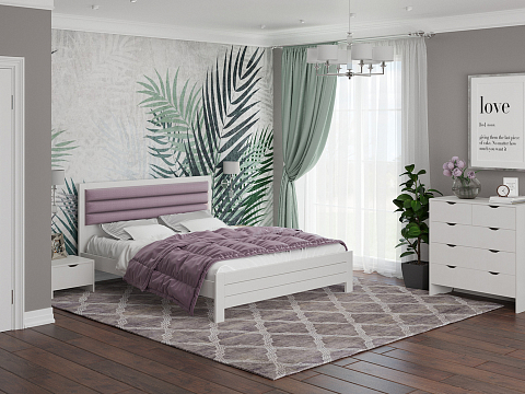 Кровать полуторная Prima - Кровать в универсальном дизайне из массива сосны.