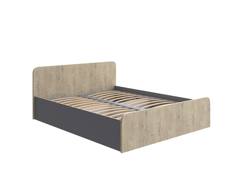 Кровать Way Plus с подъемным механизмом 90x190 ЛДСП Бунратти/Вулканический серый