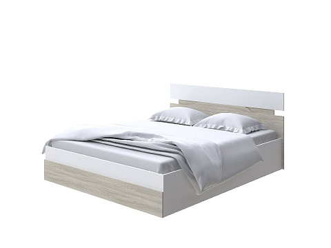 Белая кровать Milton с подъемным механизмом - Современная кровать с подъемным механизмом.