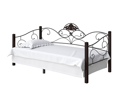 Кровать Garda 2R-Софа - Кровать-софа из массива березы с фигурной металлической решеткой. 