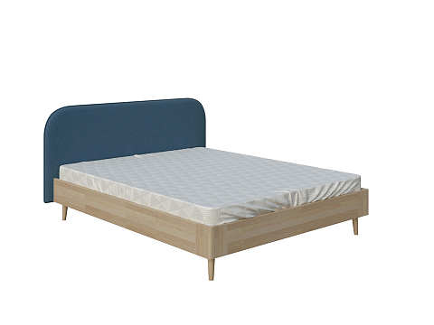 Кровать из массива Lagom Plane Wood - Оригинальная кровать без встроенного основания из массива сосны с мягкими элементами.