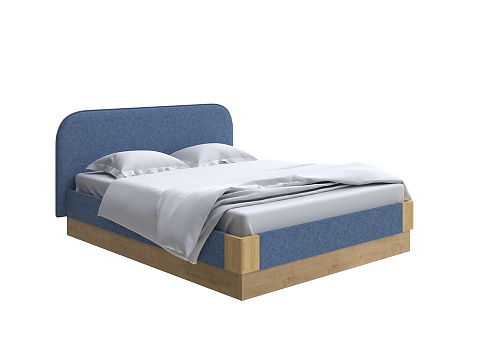Синяя кровать Lagom Plane Soft с подъемным механизмом - Кровать с ПМ. 