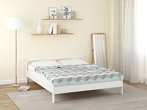 Двуспальная кровать Оттава - Универсальная кровать из массива сосны.