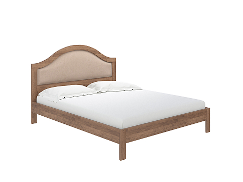 Кровать с мягким изголовьем Ontario - Уютная кровать из массива с мягким изголовьем