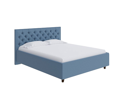 Двуспальная кровать Teona - Кровать с высоким изголовьем, украшенным благородной каретной пиковкой.