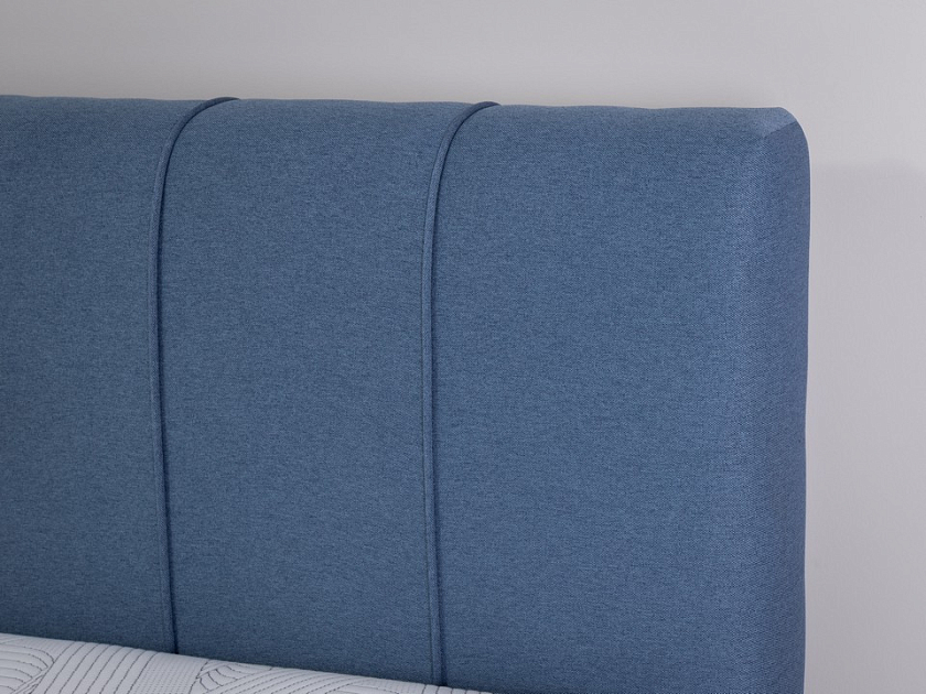Кровать Nuvola-7 NEW 160x200 Ткань: Рогожка Тетра Брауни - Современная кровать в стиле минимализм